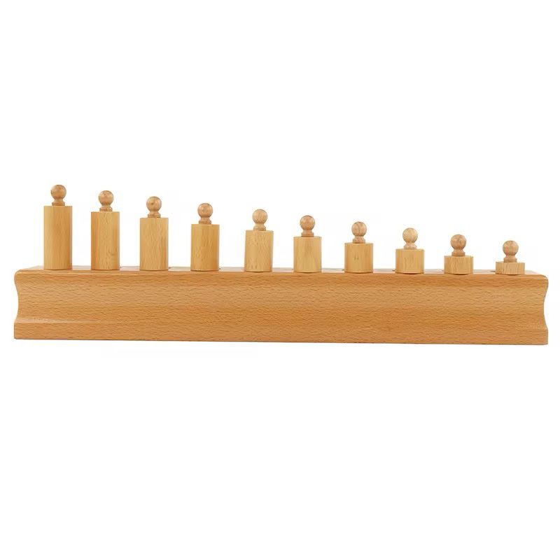 Montessori Knobbed Cylinders - Set of 4 Blocks | Sensorial Material