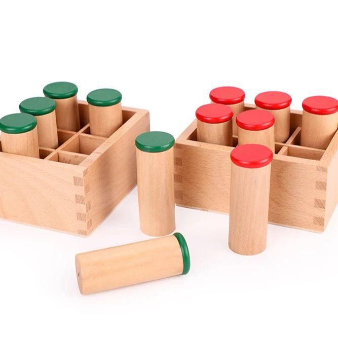 Montessori Sound Cylinders - Sensorial Activity for Auditory Discrimination