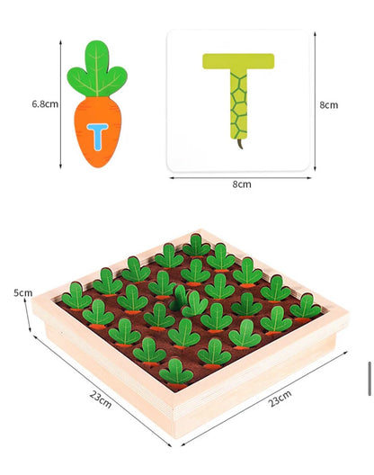 Word Forming Activity – Carrot Alphabet Matching and Spelling Game